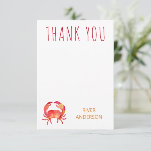 Krabbe unter dem Regenbogenfisch Danke (Stehend Vorderseite)