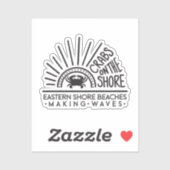 Krabben an der Küste - STICKER (Blatt)