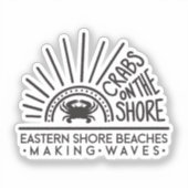 Krabben an der Küste - STICKER (Vorderseite)