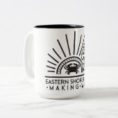 Krabben an der Shore Coffee Tasse (Vorderseite Links)