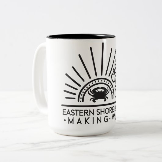 Krabben an der Shore Coffee Tasse (Vorderseite Links)