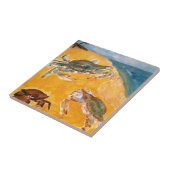 Krabben auf dem Strand Fliese (Seite)