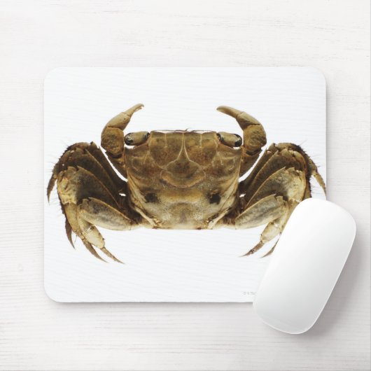 Krabben auf weißem Hintergrund Mousepad (Mit Mouse)