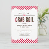 Krabben-Blutgeschwür-Einladungen Einladung (Stehend Vorderseite)