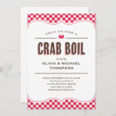 Krabben-Blutgeschwür-Einladungen Einladung (Vorne/Hinten)