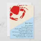 Krabben-Blutgeschwür-Party Einladung (Rückseite)