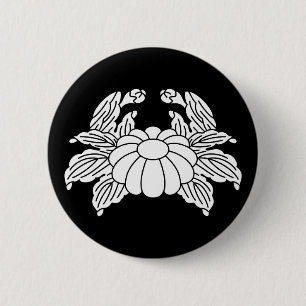 Krabben-Chrysantheme Button