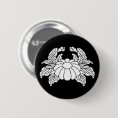 Krabben-Chrysantheme Button (Vorne & Hinten)