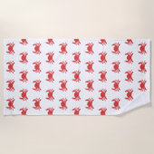 Krabben-Druck Strandtuch (Vorderseite)