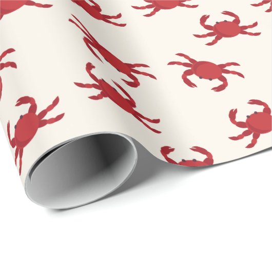 Krabben Geschenkpapier (Rolleneckpunkt)