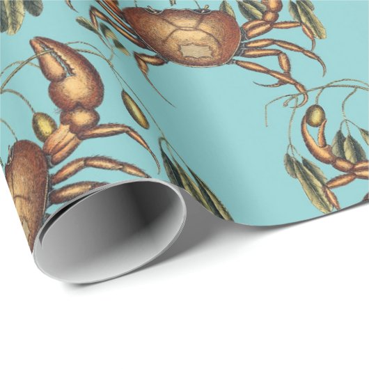 Krabben Geschenkpapier (Rolleneckpunkt)