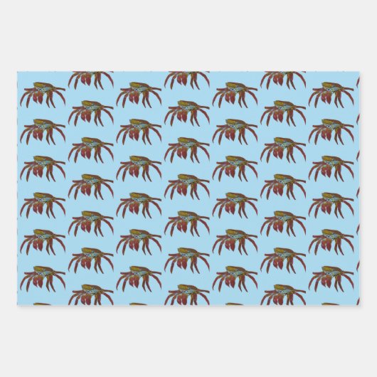 Krabben Geschenkpapier Set (Vorderseite)