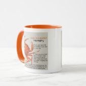 Krabben in einer Eimerkaffee-Tasse Tasse (Vorderseite Links)