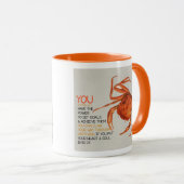 Krabben in einer Eimerkaffee-Tasse Tasse (VorderseiteRechts)