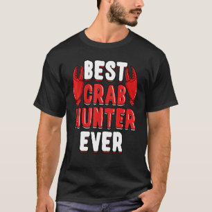 Krabben jagende Fischer Meeresfrüchte Cajun Mardi T-Shirt