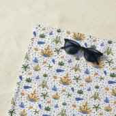 Krabben, Korallen und Muschel Strandtuch (Beispiel)