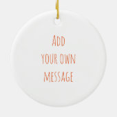 Krabben Küste Personalisiert Keramik Ornament (Hinten)