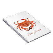 Krabben Küstenküste Notizblock (Rechte Seite)