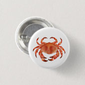 Krabben Meer Küste Nautilus Button (Vorne & Hinten)