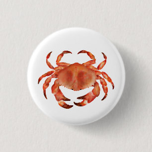 Krabben Meer Küste Nautilus Button