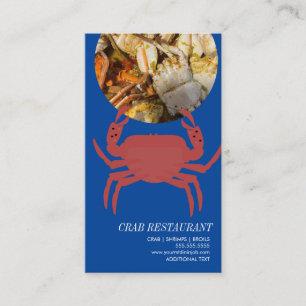 Krabben-Meeresfrüchte-Grill Restaurant Geschäftska Visitenkarte