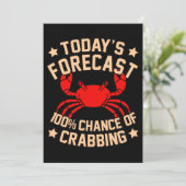 Krabben Meeresfrüchte Krabbiner Hummersee Einladung (Stehend Vorderseite)