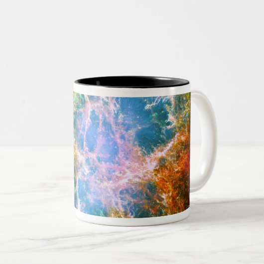 Krabben-Nebelfleck Zweifarbige Tasse (VorderseiteRechts)