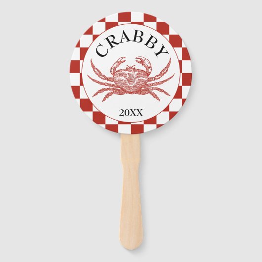 Krabben oder Meeresfrüchte Fächer (Rückseite)