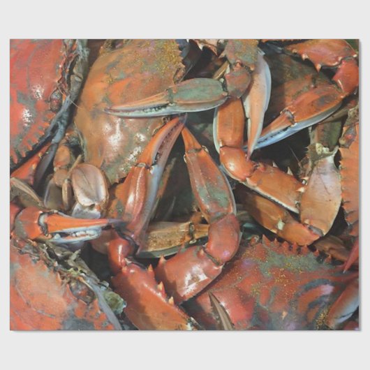 Krabben-Packpapier Geschenkpapier (Flach)