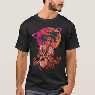 Krabben Palmen Flußkrebse Hummer Vintage T-Shirt