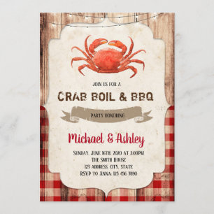 Krabben-Party Einladung