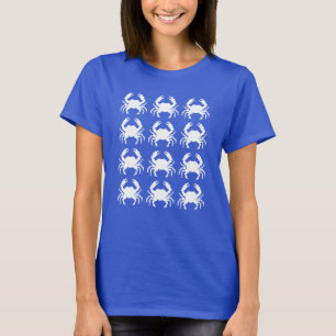 Krabben-Pixelmuster-Wiederholung T-Shirt