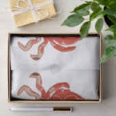 Krabben - Retro Seidenpapier (Geschenk)