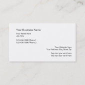 Krabben-Silhouette-Geschäfts-Karten Visitenkarte (Rückseite)