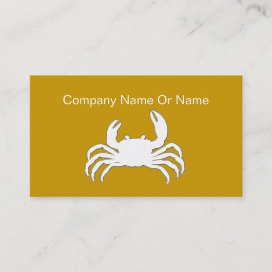 Krabben-Silhouette-Geschäfts-Karten Visitenkarte (Vorderseite)