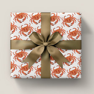 Krabben Strand Muster Geschenkpapier Set