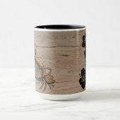 Krabben und Hibiskus Tasse 15oz (Zentrum)