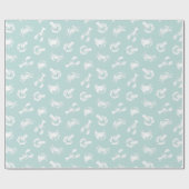 Krabben und Hummer Gemustert Geschenkpapier (Flach)