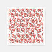 Krabben und Hummer. Meeresfrüchte. Papier Serviette (Vorderseite)