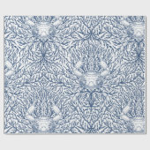 Krabben und Meeresalgen, Küstensommer in Weiß und  Geschenkpapier (Flach)