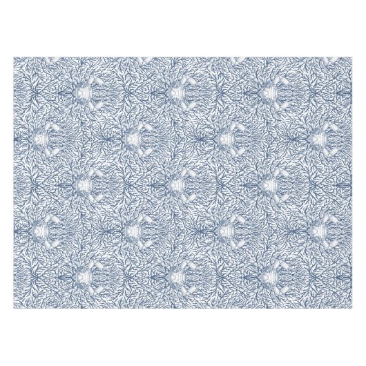 Krabben und Meeresalgen, Küstensommer in Weiß und  Tischdecke (Vorderseite (Horizontal))