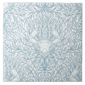 Krabben und Meeresalgen, Sommer an der Küste in we Fliese (Vorderseite)