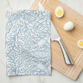 Krabben und Meeresalgen, Sommer an der Küste in we Geschirrtuch (Viertel Falte)