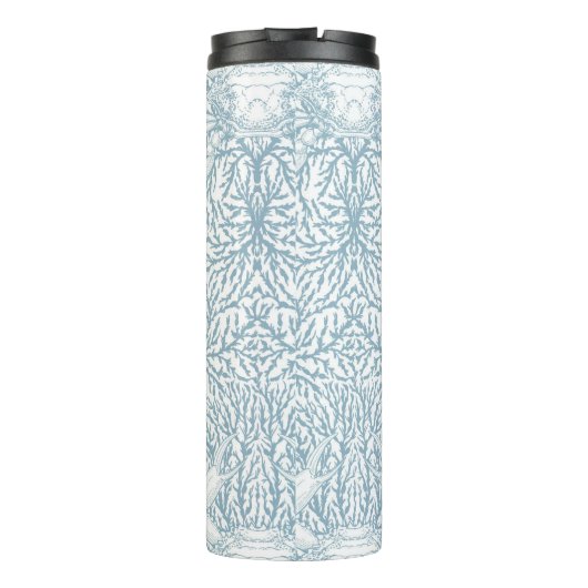 Krabben und Meeresalgen, Sommer an der Küste in we Thermosbecher (Rückseite)