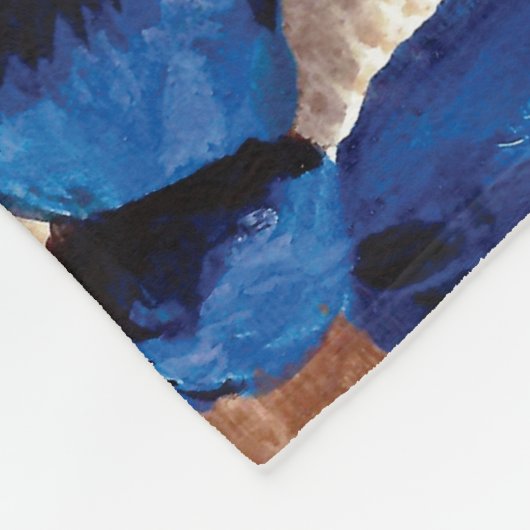 Krabben und Scallop Fleece Blanket (Ecke)