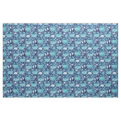 KRABBEN-VERBINDUNG Indigo-Blaupause Stoff (Yard (91,4 cm))