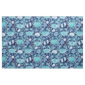 KRABBEN-VERBINDUNG Indigo-Blaupause Stoff (Fat Quarter (45,7 x 55,9 cm))