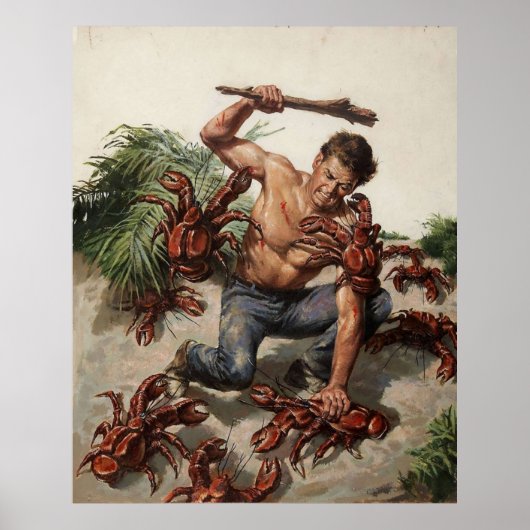 Krabbenanfall Poster (Vorne)