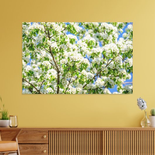 Krabbenapfelblüte Leinwanddruck (Insitu (Wohnzimmer))