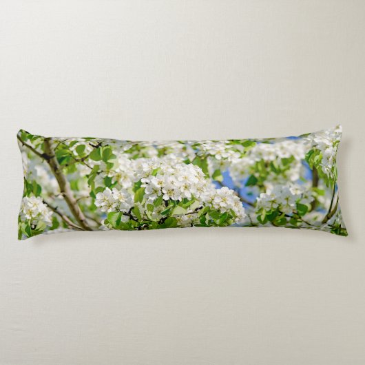 Krabbenapfelblüte Seitenschläferkissen (Rückseite)